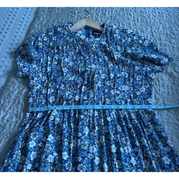 Vintage Ditsy floral babydoll Midi Dress - classic 90s floral dress style with D - Picture 7 of 10